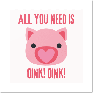 Funny Pig Slogan Posters and Art